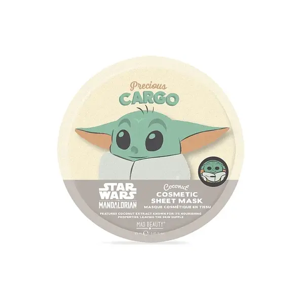 MAD BEAUTY Star wars grog zjemňující textilní maska na obličej 25 ml