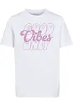 Mister Tee Tričko 'Good Vibes Only'  eozín / biela