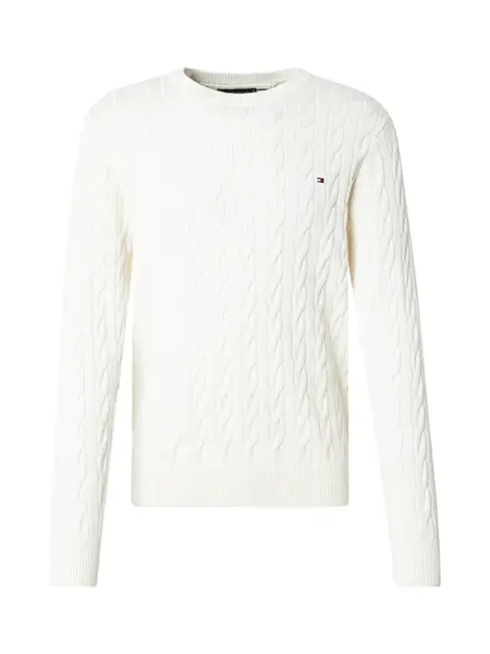 TOMMY HILFIGER Sveter 'Classic'  prírodná biela