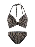 LingaDore Bikiny  hnedá melírovaná / čierna