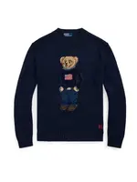 Polo Ralph Lauren Sveter  béžová / námornícka modrá / hnedá / červená