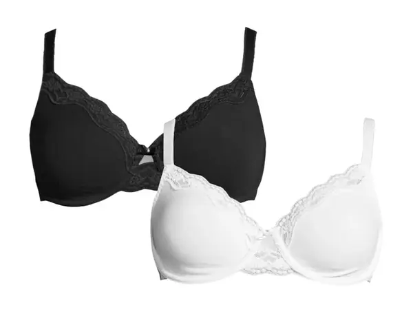 PETITE FLEUR Podprsenka  čierna / biela