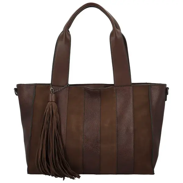 Dámská kabelka na rameno taupe - Maria C Nielsa