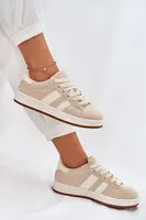 EVENTO Dámske Tenisky Z Eko Semiša Béžové Arlenina