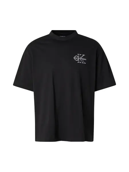 Calvin Klein Jeans Tričko  čierna / biela