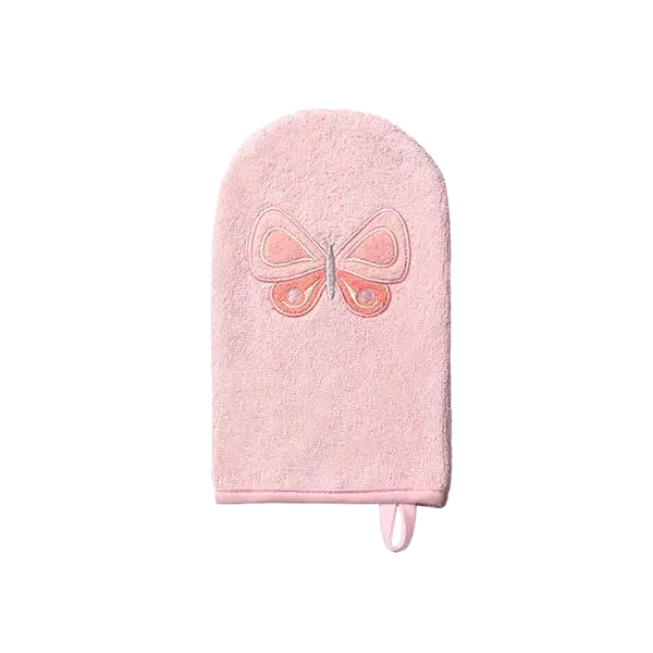 BABYONO Žínka na umývání Natural bamboo - růžová