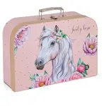 Oxybag 34 CM HORSE ROMANTIC Výtvarný kufrík, ružová, veľkosť