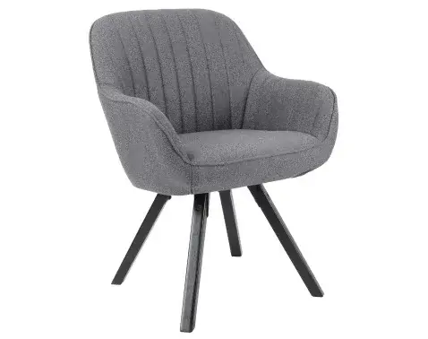 Jídelní židle Chrissy, středně šedá tkanina