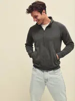 Pánská grafitová mikina Sweat Jacket Fruit of the Loom