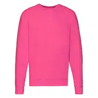 Biała bluza męska Lightweight Raglan Sweat Fruit of the Loom