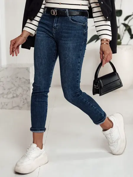 Dámské jeansy BEVINO, tmavě modré