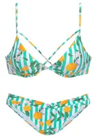 BUFFALO Bikiny  mätová / nefritová / mandarínková / šedobiela