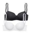 PETITE FLEUR Podprsenka  čierna / biela