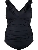 Swim by Zizzi Jednodielne plavky 'Skitrin'  čierna