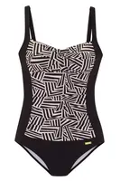 LASCANA Jednodielne plavky  svetlobéžová / čierna