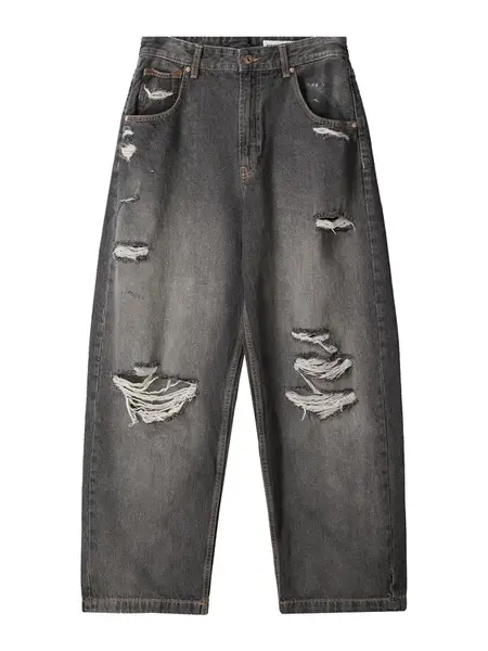 Bershka Džínsy  sivý denim