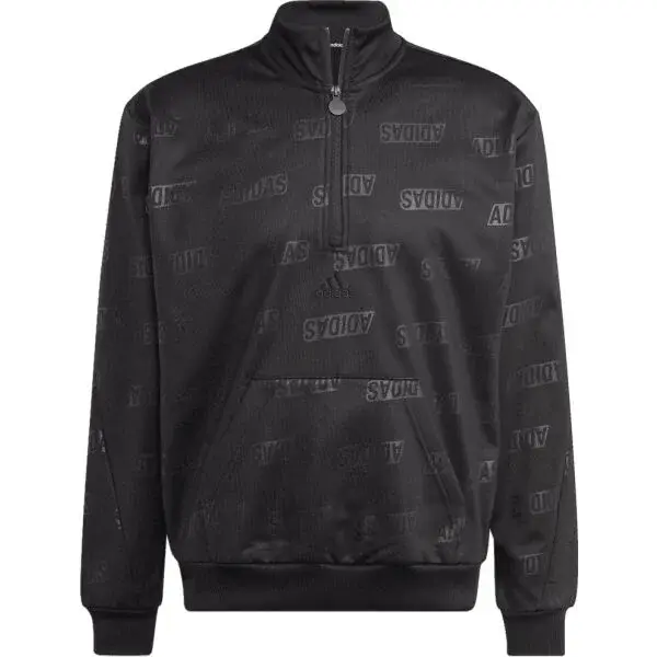 adidas EMBOSSED TOP Pánská mikina, černá, velikost