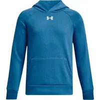 Under Armour RIVAL FLEECE HOODIE Chlapecká mikina, modrá, velikost S