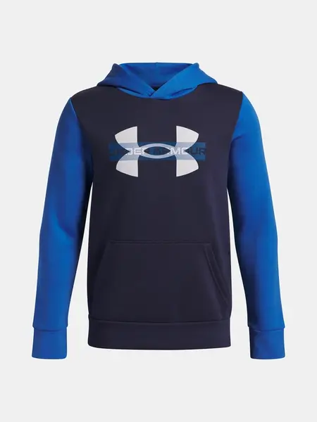 Chlapecká mikina Under Armour UA Rival Flc Cblck Grphc HD-BLU - Kluci