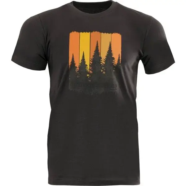 ALPINE PRO MERES Pánské triko, tmavě šedá, velikost