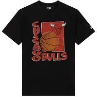New Era CHICAGO BULLS NBA WORDMARK Pánské triko, černá, velikost