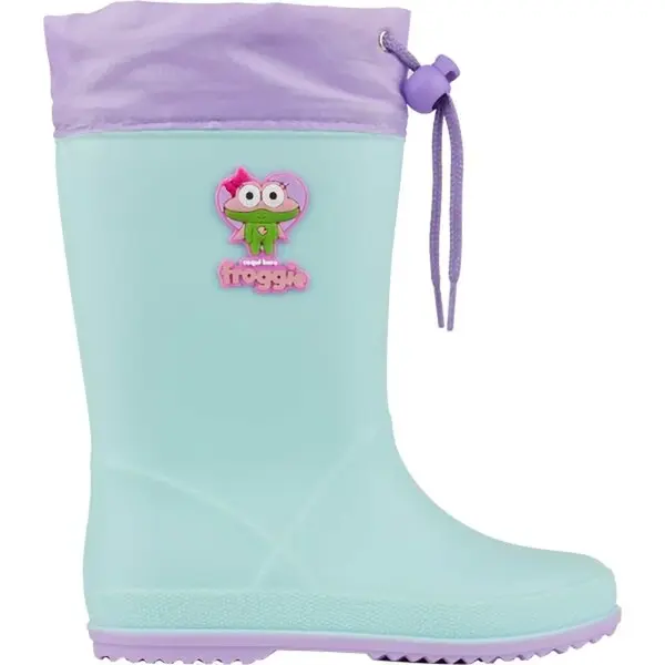 Coqui RAINY COLLAR Dětské holínky, světle zelená, velikost