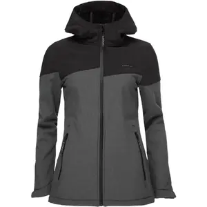 LOAP LUDYSA Dámská softshellová bunda, tmavě šedá, velikost