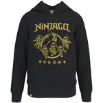 LEGO&reg; kidswear SWEATSHIRT W. HOOD Chlapecká mikina, černá, velikost