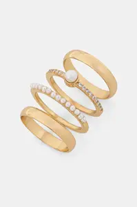 Pozlacený prsten Aldo 4-pack
