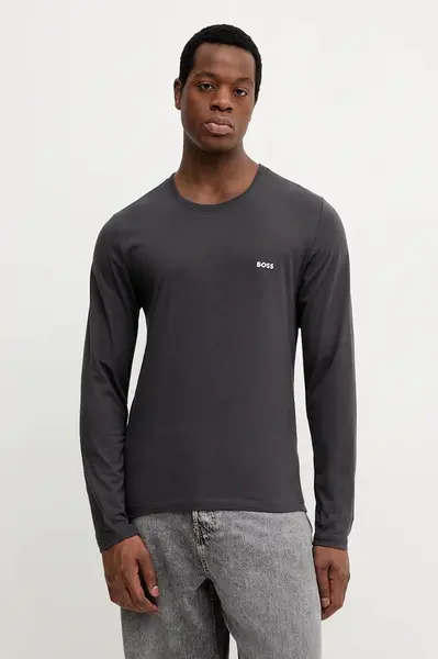 Bavlněné tričko s dlouhým rukávem BOSS LSShirtRN 3P Classic 3-pack