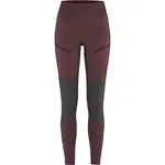KARI TRAA ANE HIKING Dámské legíny, vínová, velikost