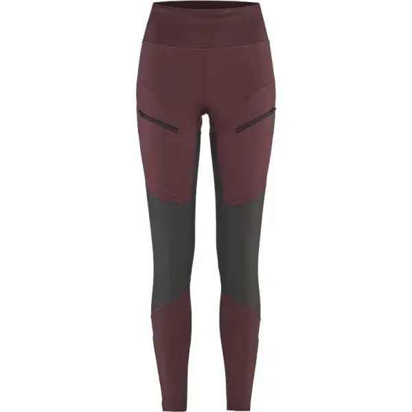 KARI TRAA ANE HIKING Dámské legíny, vínová, velikost