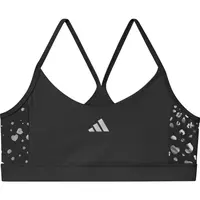 adidas JG TRAINING - ESSENTIALS GLAM BRA Dívčí sportovní podprsenka, černá, velikost