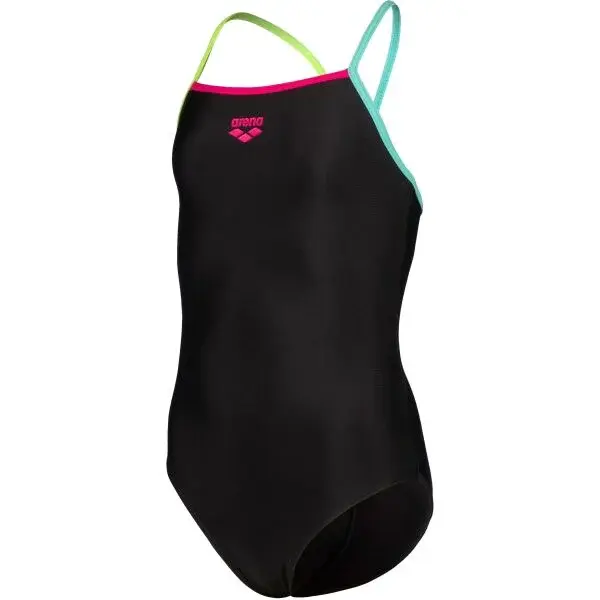 Arena LIGHT DROP SOLID Dívčí plavky, černá, velikost 8-9Y