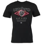 Umbro FW RETRO FOOTVALL GRAPHIC TEE Pánské triko, černá, velikost