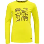 Head SILVANA Dětské triko s dlouhým rukávem, žlutá, velikost 128-134