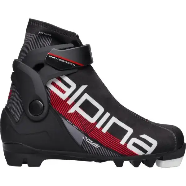 Alpina N COMBI JR Juniorská kombi obuv na bězecké lyžování, červená, velikost