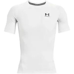 Under Armour HEATGEAR ARMOUR COMP Pánské triko, bílá, velikost
