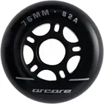 Arcore INLINE WHEELS 4PACK 76-82A Inline kolečka, černá, velikost