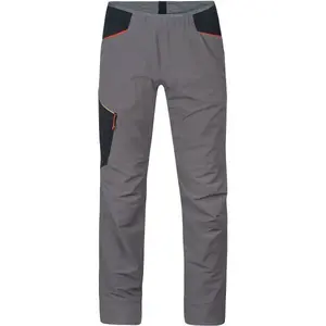 Hannah TAGET Pánské strečové kalhoty, tmavě šedá, velikost