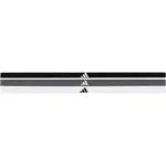 adidas HAIRBAND 3PP Unisex čelenky, černá, velikost