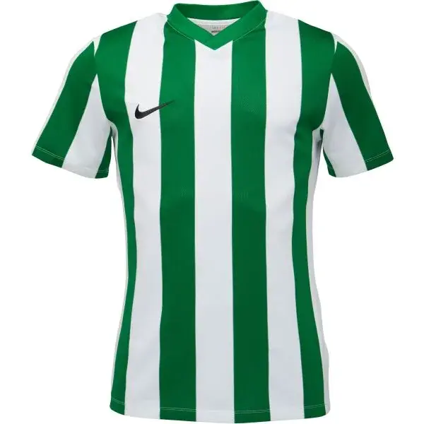 Nike M NK DF STRIPPED JERSEY Pánský fotbalový dres, zelená, velikost