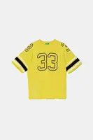 Bavlněné tričko United Colors of Benetton zelená barva, s potiskem, 3MI5C10OA