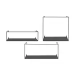 Sada nástěnných polic House Nordic Ulmo 3-pack černá barva