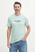 Tričko Guess zelená barva, s aplikací, M5GI19 J1314