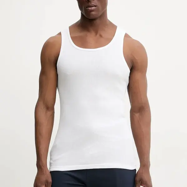 Bavlněné tričko Resteröds ORIGINAL ribtank GOTS 2-pack