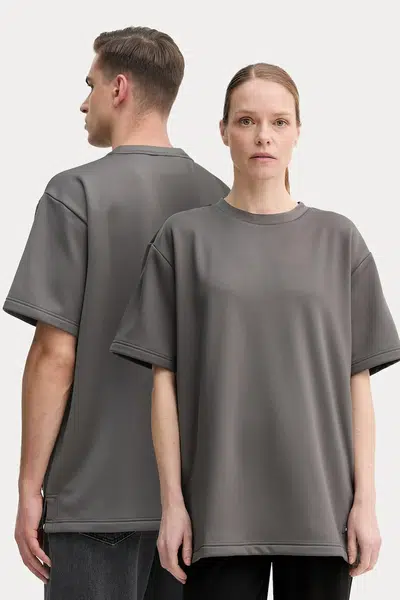 Tričko Rains Sintra Fleece Tee šedá barva, 21800.13