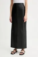 Kožená sukně Filippa K černá barva, maxi, 31409.FK