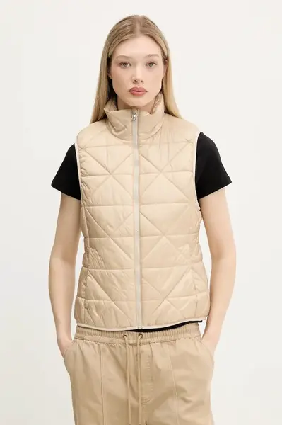 Vesta HUGO dámská, béžová barva, přechodná, 50544136