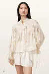 Košile AllSaints DELPHINE dámská, bílá barva, regular, se stojáčkem, W057PC
